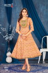 Kirti By Deecee Rayon Foil Printed Anarkali Kurtis Suppliers In India